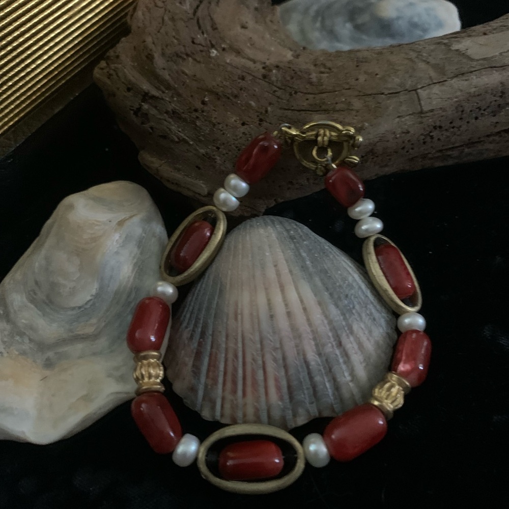 ❣️ Red Jasper Handmade Bracelet - Strength , Honesty, Stability - BOGO Half Off